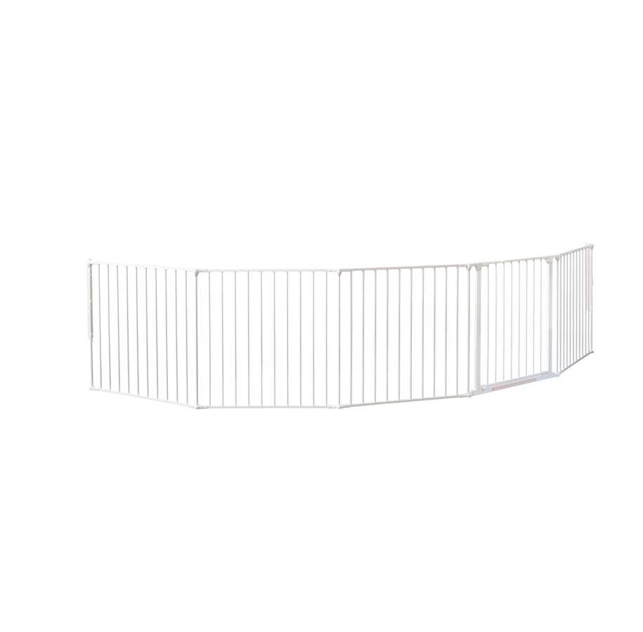 Babyvård - BabyDan Flex XXL Säkerhetsgrindar, vit, 278-350 cm - 56824-10400-10