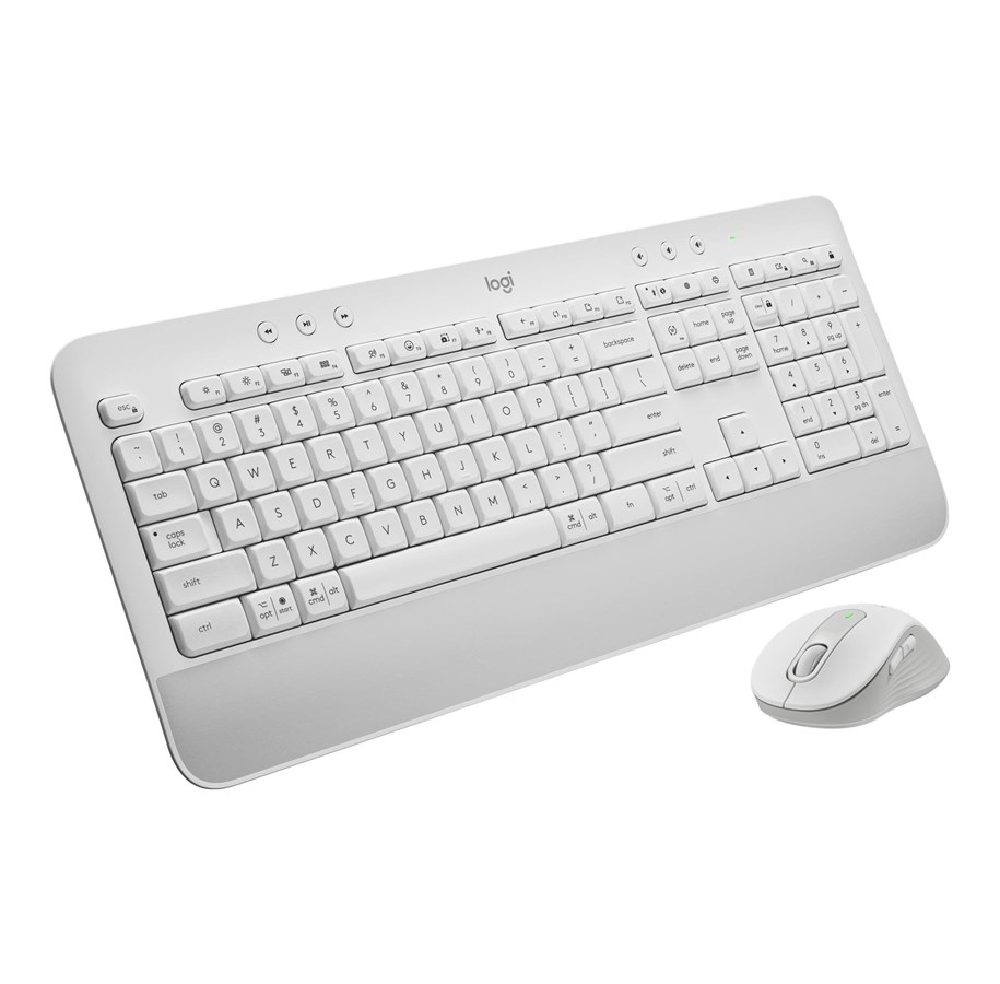 Tangentbord - Logitech Signature MK650 for Business - Tastatur & Mus set - Ungerska - Vit - 920-011036