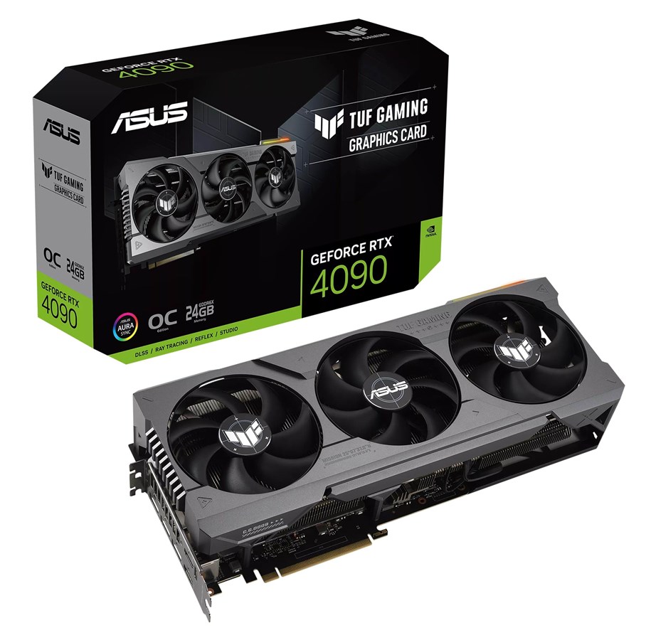 Grafikkort - ASUS GeForce RTX 4090 TUF OC - 24GB GDDR6X RAM - Grafikkort *DEMO* - 90YV0IE0-M0NA00