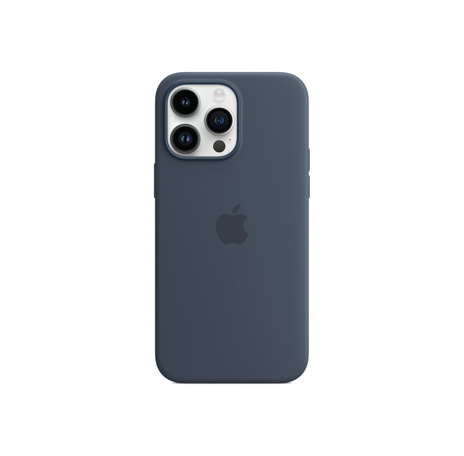 Mobile - Covers & Cases - Apple iPhone 14 Pro Max Silicone Case with MagSafe - Storm Blue - MPTQ3ZM/A