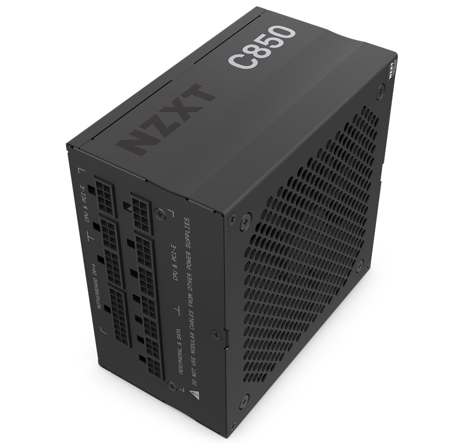 Strömförsörjning - NZXT C-Series Gold C850 Strömförsörjning - 850 Watt - 135 mm - ATX 2.52 - 80 Plus Gold certificate - PA-8G1BB-EU