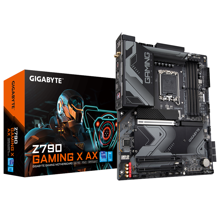 Moderkort - GIGABYTE Z790 GAMING X AX Moderkort - Intel Z790 - Intel LGA1700 - DDR5 RAM - ATX - Z790 GAMING X AX