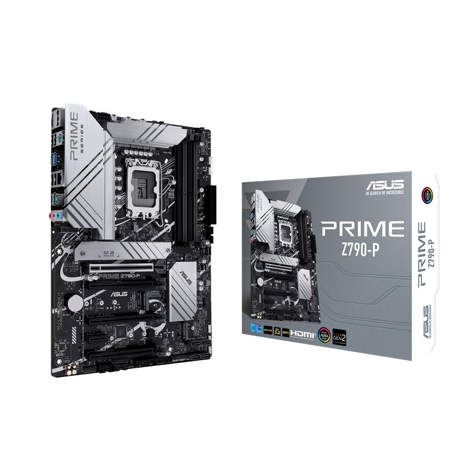 Moderkort - ASUS PRIME Z790-P Moderkort - Intel Z790 - Intel LGA1700 - DDR5 RAM - ATX - 90MB1CK0-M0EAY0