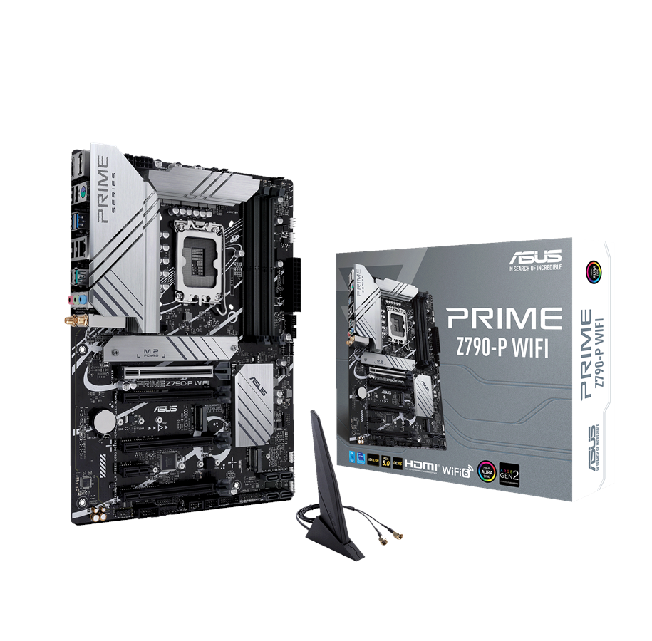 Moderkort - ASUS PRIME Z790-P WIFI Moderkort - Intel Z790 - Intel LGA1700 - DDR5 RAM - ATX - 90MB1CJ0-M0EAY0