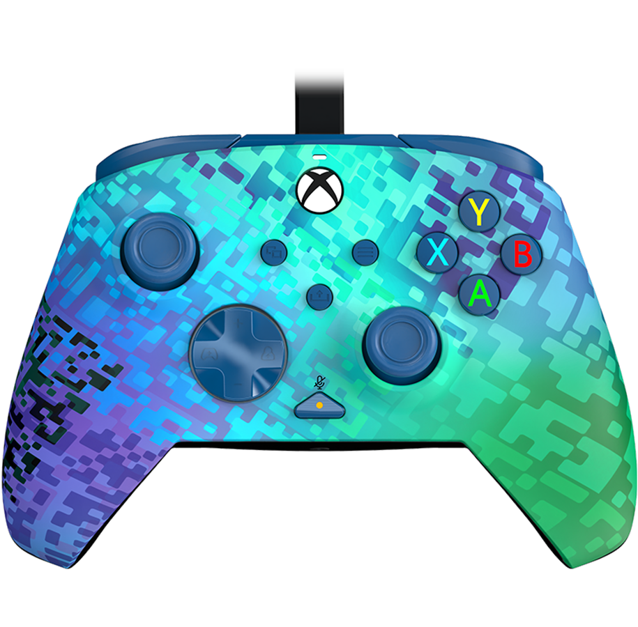 Spel Tillbehör - PDP Rematch Wired Controller - Glitch Green - Wired Controller - Microsoft Xbox One - 049-023-GG