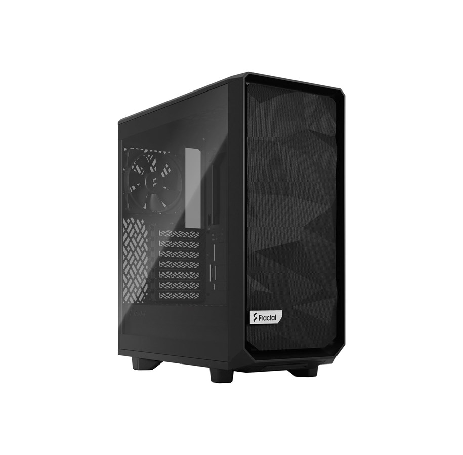 Chassi - Fractal Design Meshify 2 Compact Lite - Black TG Light Tint - Chassi - FD-C-MEL2C-03