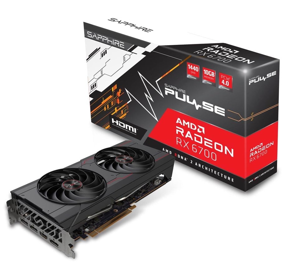 Grafikkort - Sapphire Radeon RX 6700 GAMING OC - 10GB GDDR6 RAM - Grafikkort *DEMO* - 11321-02-20G