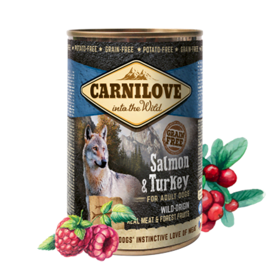 Hundar - Carnilove Salmon & Turkey for Adult Dogs 400g - CH070040