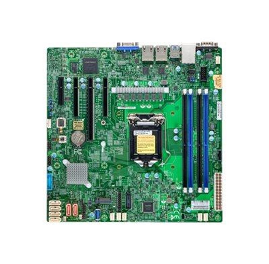 Moderkort - Supermicro X12STL-F Moderkort - Intel C252 - Intel LGA1200 socket - DDR4 RAM - Micro-ATX - MBD-X12STL-F-B