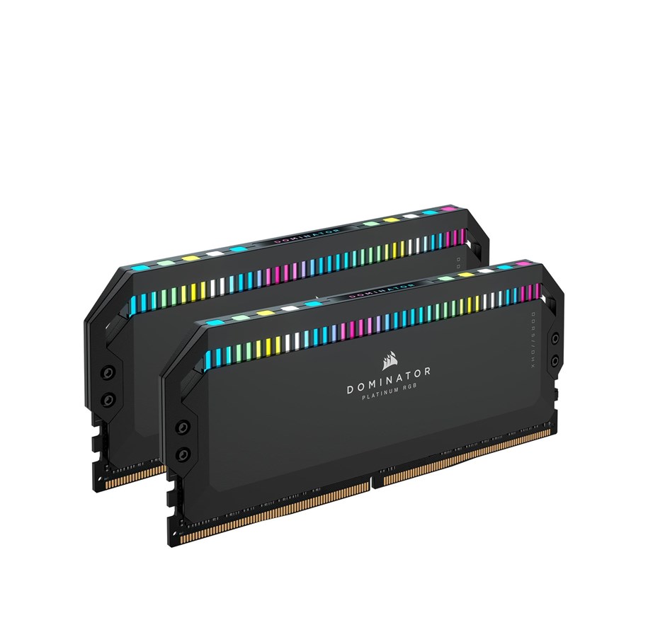 RAM - Corsair Dominator Platinum RGB DDR5-6000 - 64GB - CL40 - Dual Channel (2 pcs) - AMD EXPO & Intel XMP - Svart med RGB - CMT64GX5M2B6000Z40