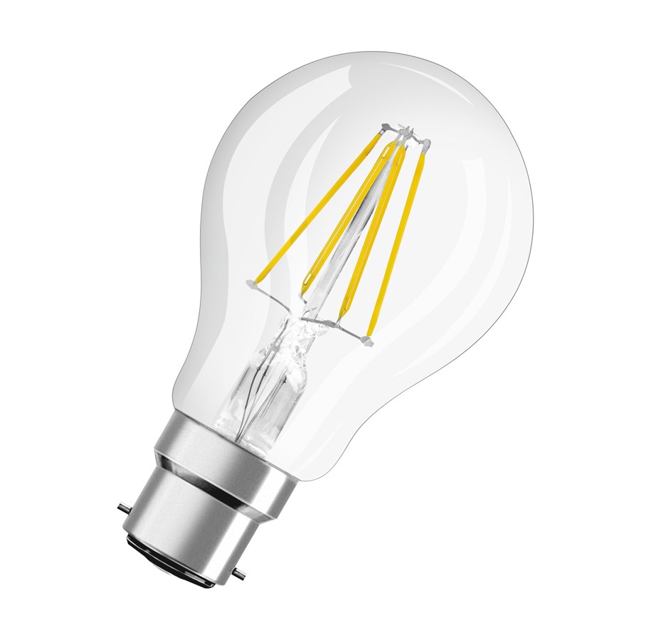 Glödlampor - Osram LED-glödlampa Standard Filament 6.5W/840 (60W) Clear B22d - 4058075592674