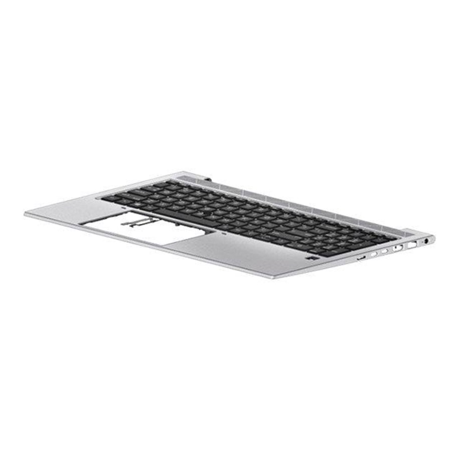 Chassi fläkt - HP - top cover with keyboard (backlit) - Silver - M07491-081