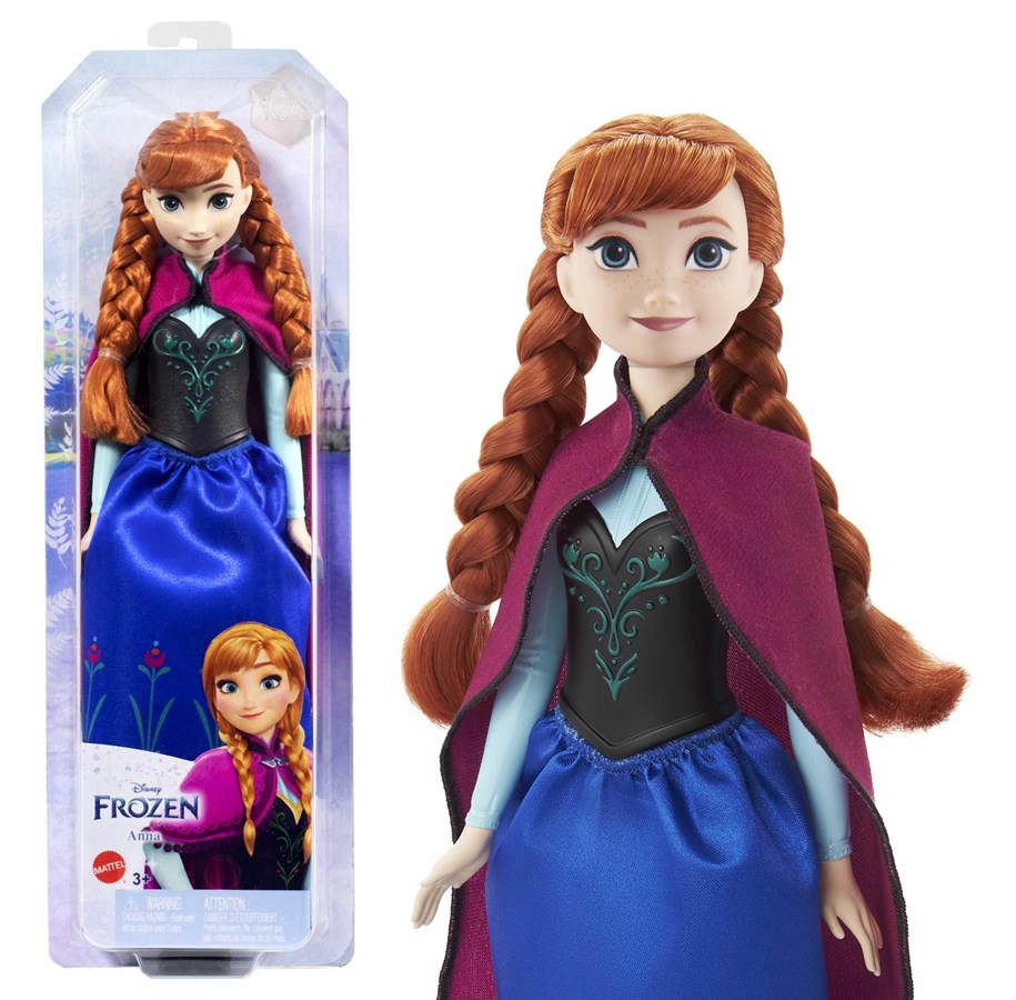 Dockor & Tillbehör - Disney Frozen Anna Doll - HLW49