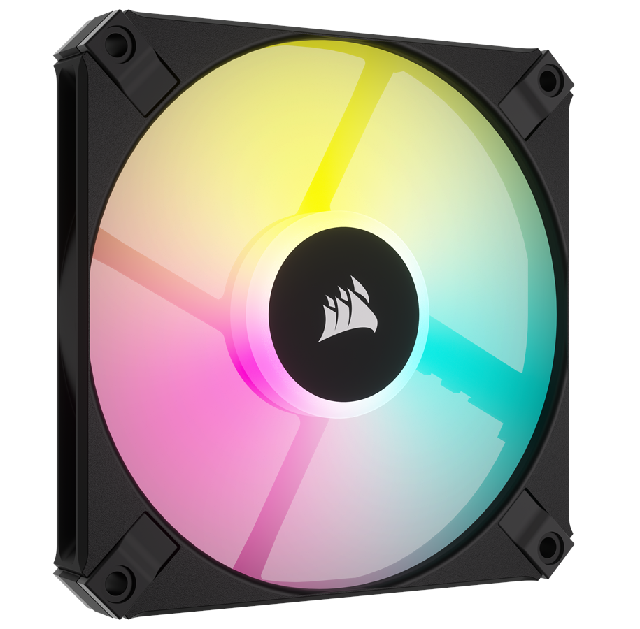 Chassi fläkt - Corsair AF120 RGB Slim Single Pack - Black - Chassi fläkt - 120mm - Svart - 28 dBA - CO-9050162-WW
