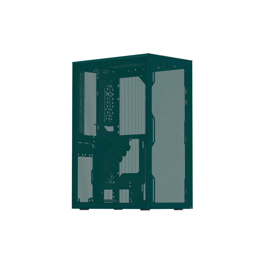 Chassi - Ssupd Meshroom S V2 Mini-ITX Case - Full Mesh - Charcoal Black - PCIE 4.0 - Chassi - Blå - SSU-MESH-S-BU-PCI4