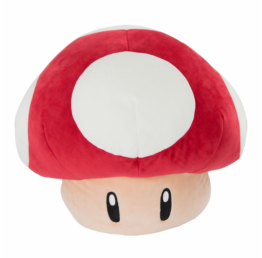 Plush - Tomy Club Mocchi- Mocchi- Super Mario Mushroom 38cm - 0053941129552