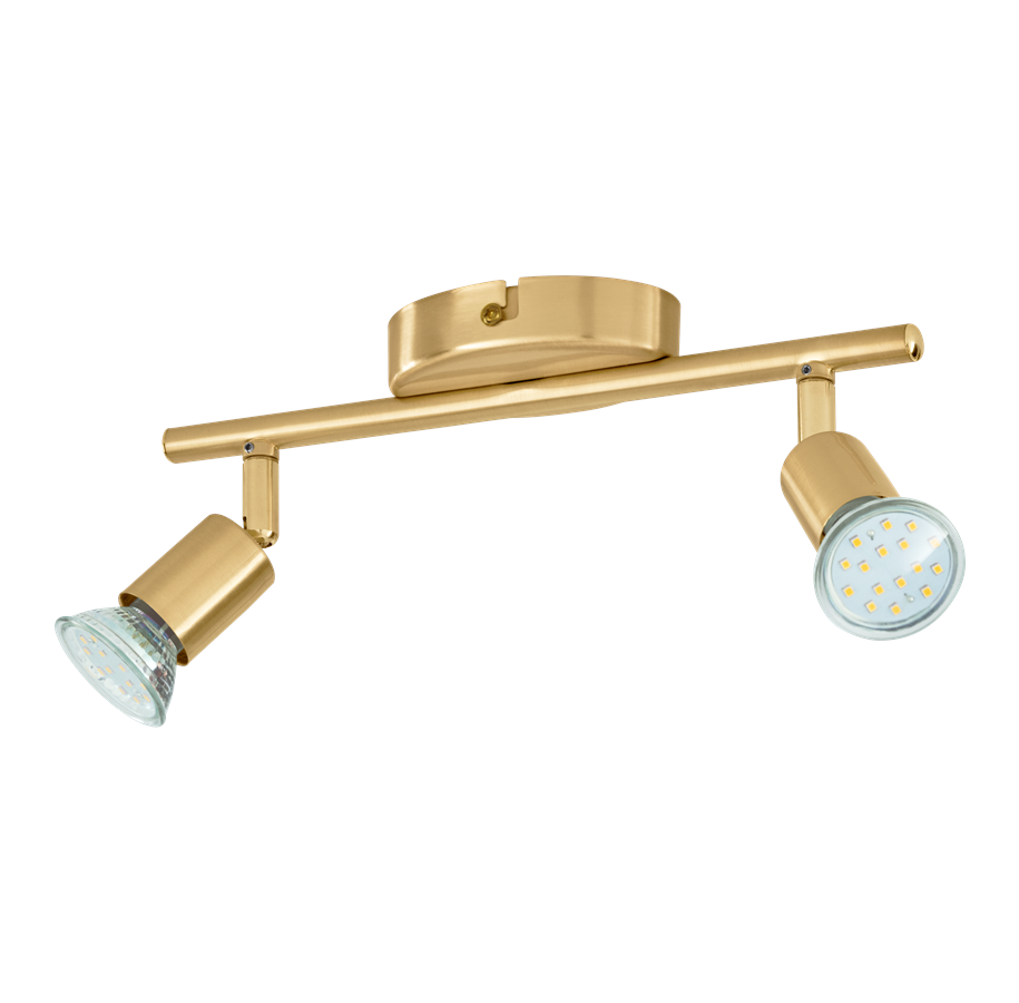 Lampor - EGLO BUZZ LED spot rail 2L brushed brass - 33185