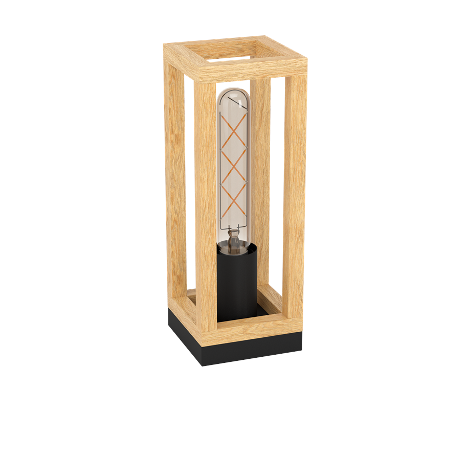 Lampor - EGLO NAFFERTON table lamp black/brown - 43746