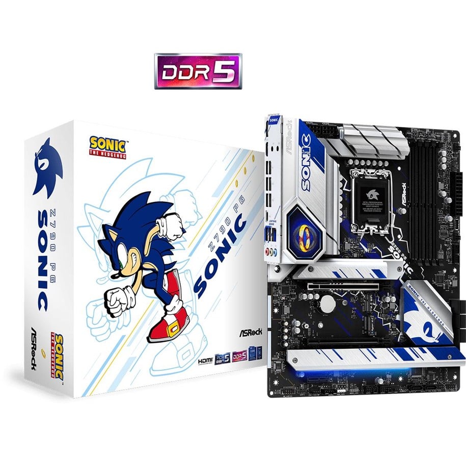 Moderkort - ASRock Z790 PG Sonic Moderkort - Intel Z790 - Intel LGA1700 socket - DDR5 RAM - ATX - 90-MXBKF0-A0UAYZ