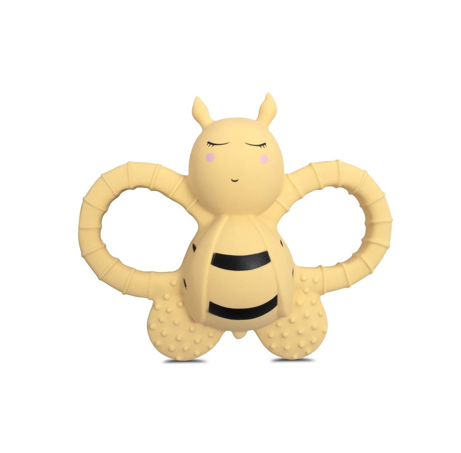 Babyleksaker - Filibabba Teether - Bella the bee rubber - pale banana - FI-PT036