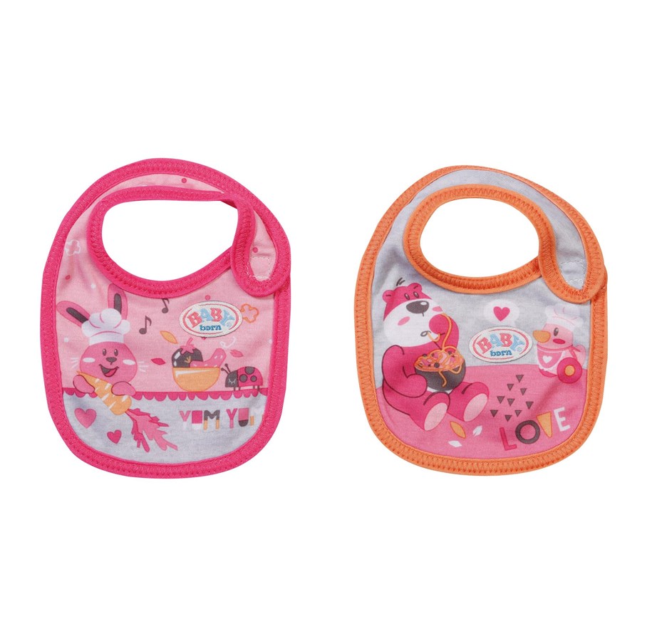 Dockor & Tillbehör - Baby Born Bib 2 assorted - 834084