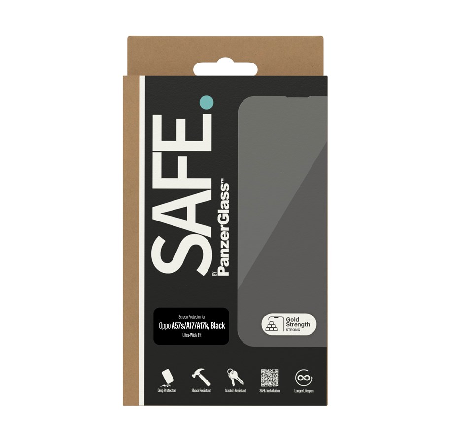 Mobiltelefontillbehör-Skyddsfilm - SAFE by PanzerGlass Screen Protector Oppo A57s | A17 | A17k - SAFE95161