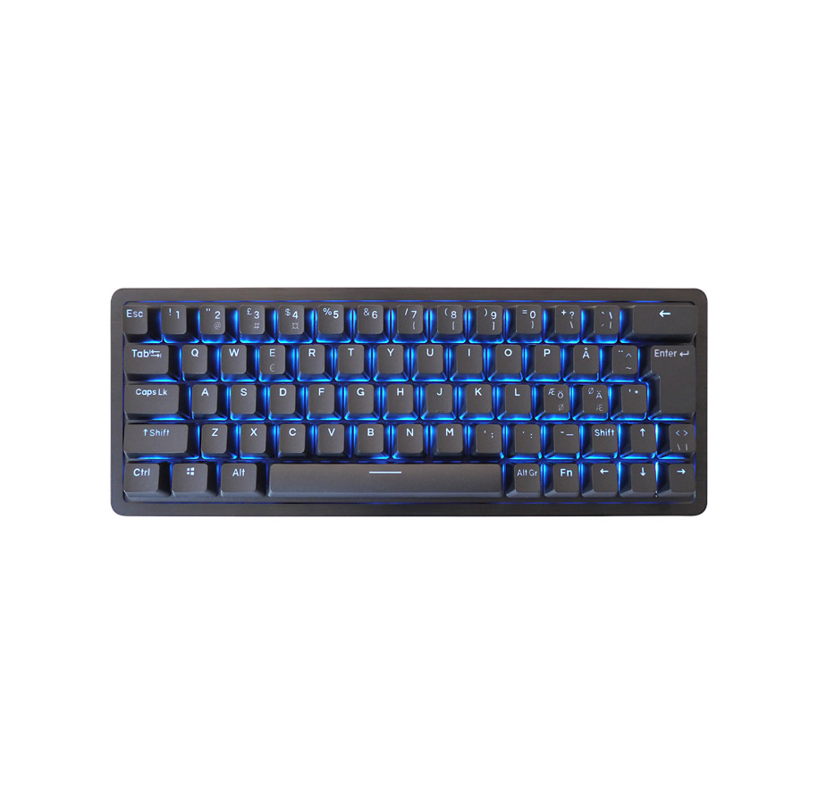 Tangentbord - Mountain Everest 60 - 60% - Tactile 55 - Gaming Tangentbord - Nordisk - Svart - MG-EVK60B-MT1-NO