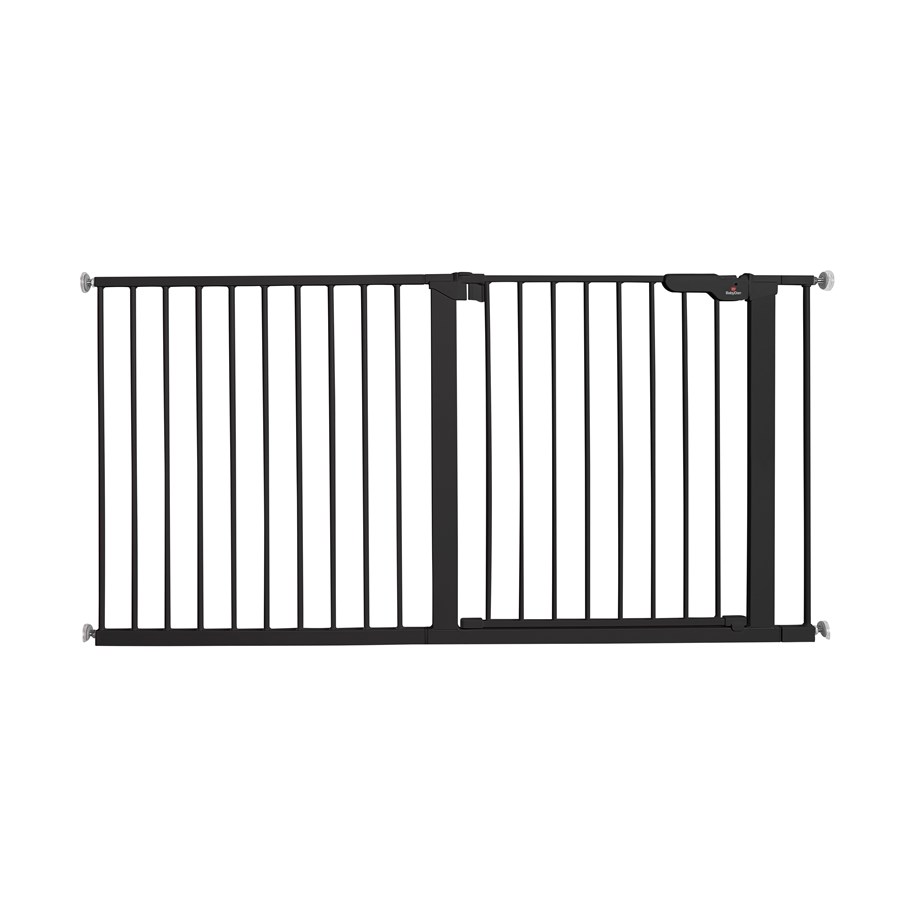 Babyvård - BabyDan Premier säkerhetsgrind, barngrind extra bred, svart, 145,5-151,7 cm - 60116-26911-01