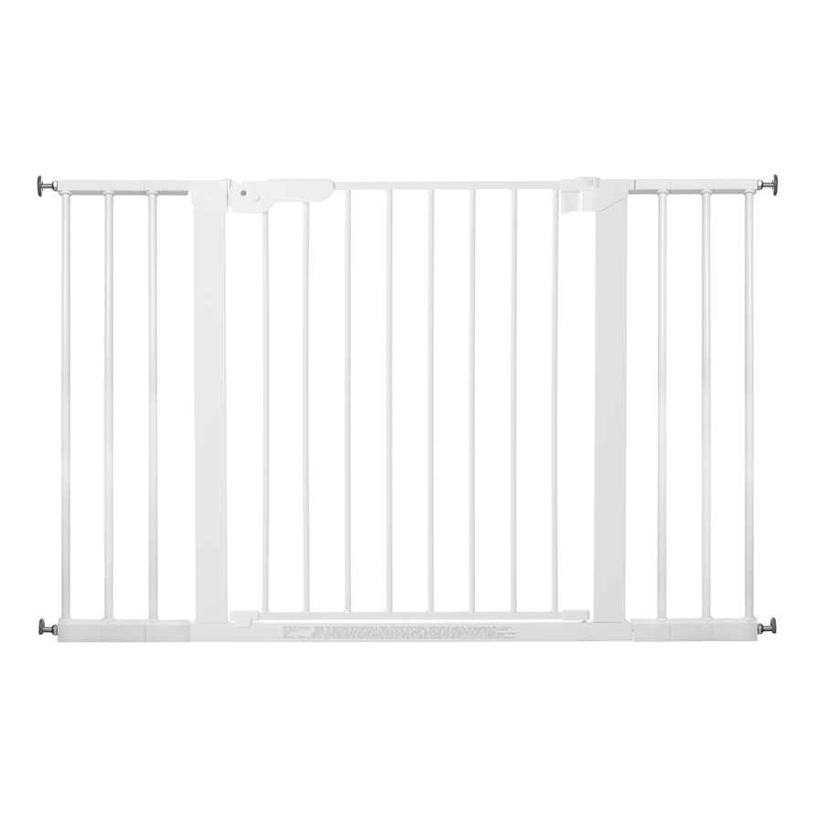 Babyvård - BabyDan Premier Säkerhetsgrind med 6 förlängningar, vit, 112-119,3 cm - 60114-2496-01