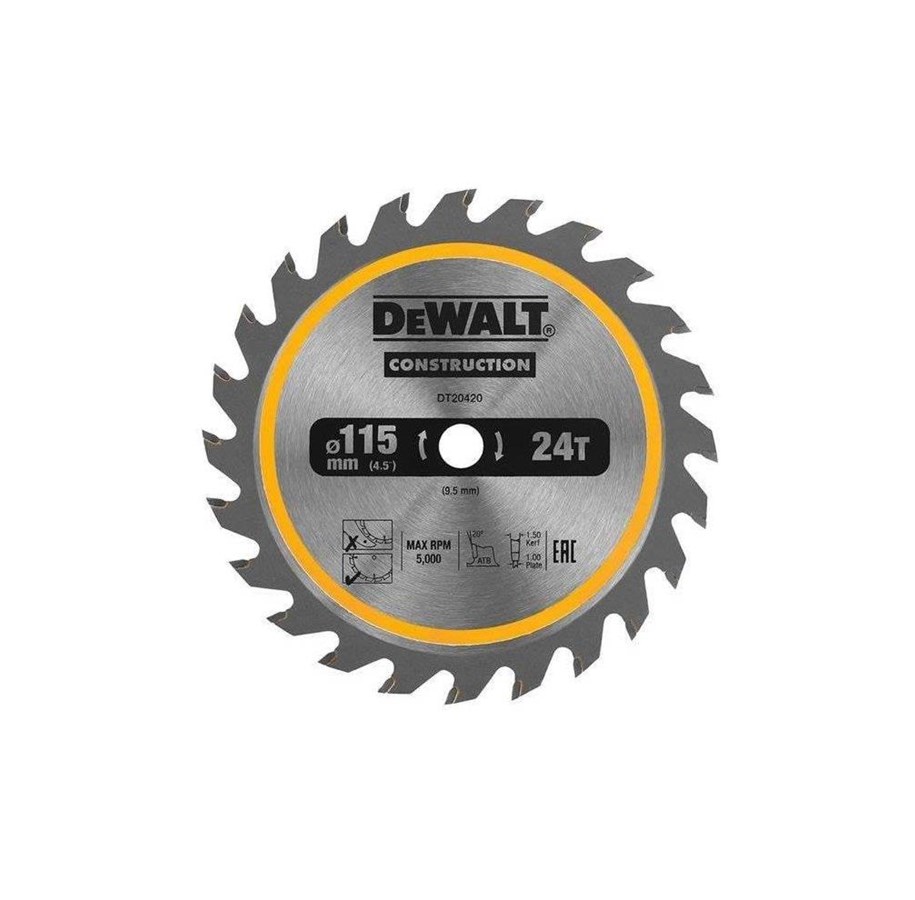 Cirkelsågar - Dewalt 115MM 24T TCT SAW BLADE - DT20420-QZ