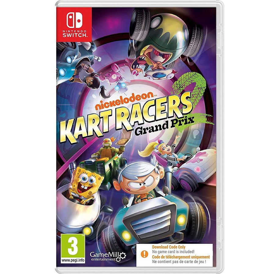 Spel - Nickelodeon Kart Racers 2: Grand Prix (Code in a Box) - Nintendo Switch - Racing - 5060968300586