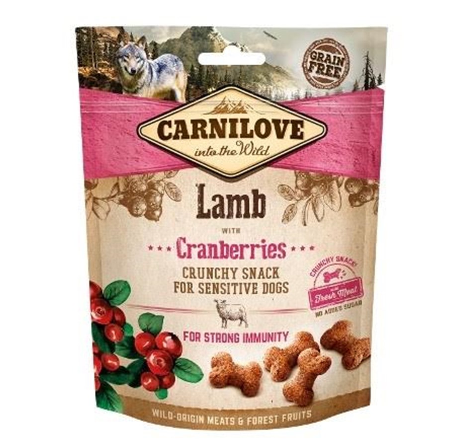 Hundar - Carnilove Crunchy Lamb with Cranberries 200g - 8595602527250