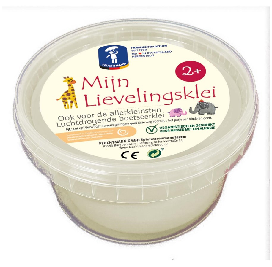 Byggset - Feuchtmann My Favorite Clay - white 500gr. - 628.1518-1