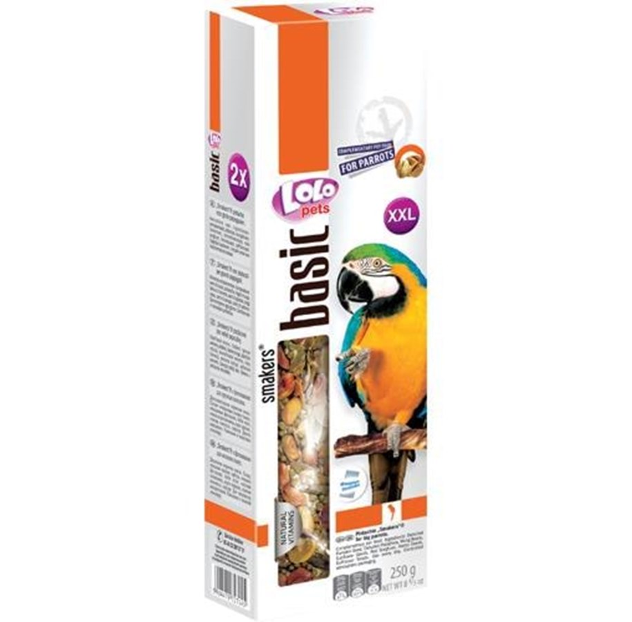 Mat, snacks & vitaminer - Lolo Pets 2x seed sticks XXL parrot pistachio - FF72714