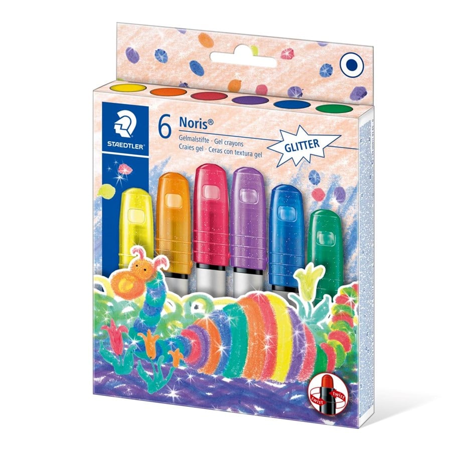 Skriv- och ritverktyg - Staedtler Gel crayon Noris glitter 6pcs. box - 2390M C6