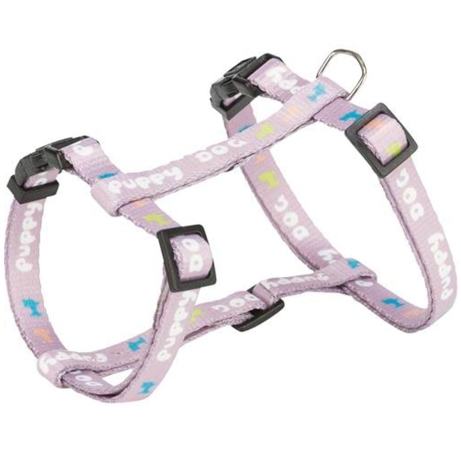 Hundar - Trixie Junior Puppy H-Harness with Lead M-L: 27-45cm/10mm 2m. light lilac - TX15354