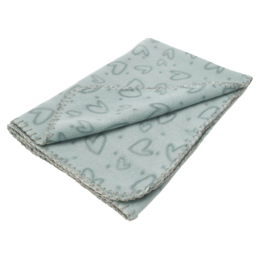 Hundar - Dogman Fleecefilt Heart Turkos 100x70 - 810508
