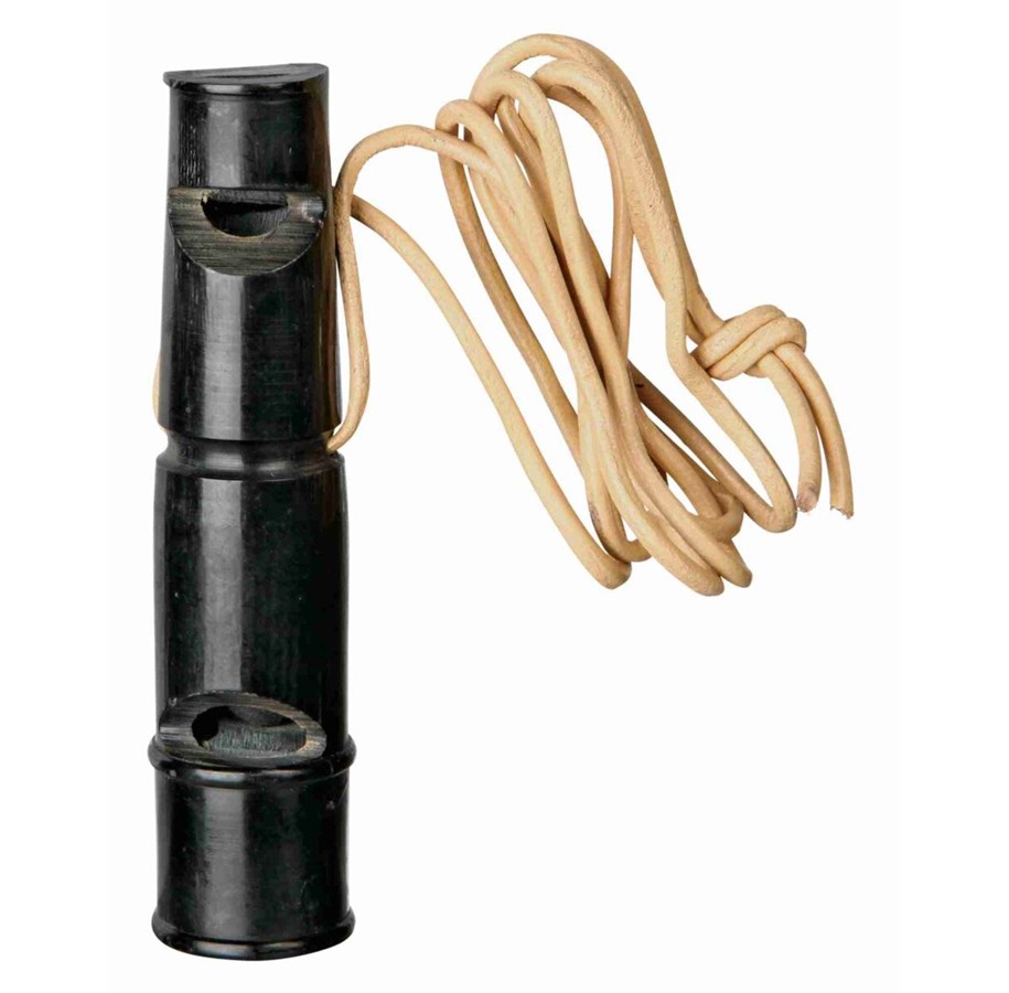 Hundar - Trixie Dubbeltonig hundvisselpipa av buffelhorn 9cm - TX2255