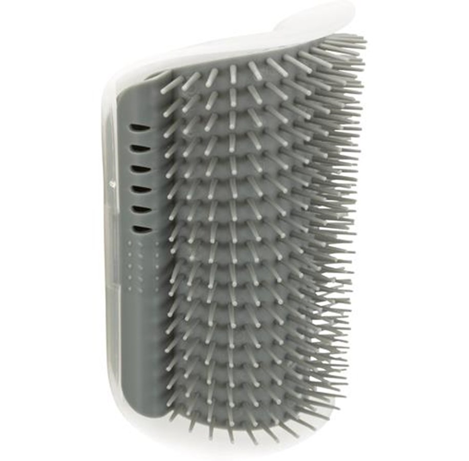 Katter - Trixie Corner Massage Brush 8 × 13 cm grey - TX23131