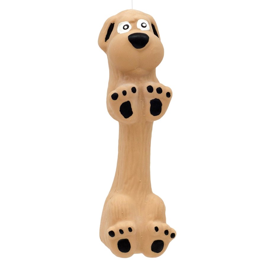Hundar - Dogman Latex Hundleksak med Pipljud (13cm) - 333737