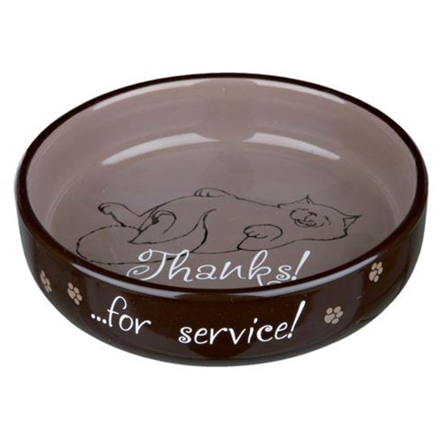 Katter - Trixie Ceramic Bowl 0.3 l/ø 15 cm assorted colours - TX24795