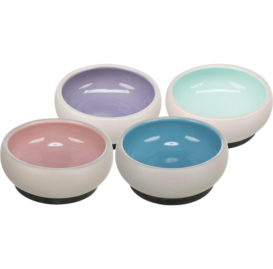 Hundar - Trixie Ceramic Bowl dog 1 l/ø 17 cm assorted colours - TX25108