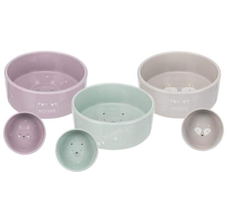 Hundar - Trixie Junior Ceramic Bowl 0.8 l/ø 16 cm assorted colour - TX25127