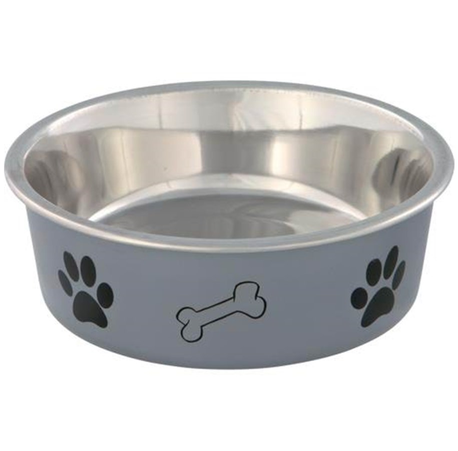 Katter - Trixie Stainless Steel Bowl 1.4 l/ø 21 cm assorted colours - TX25244
