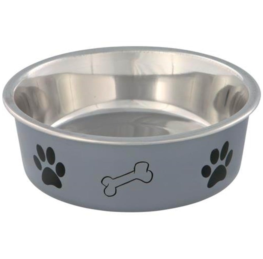 Katter - Trixie Stainless Steel Bowl 2.0 l/ø 23 cm assorted colours - TX25245