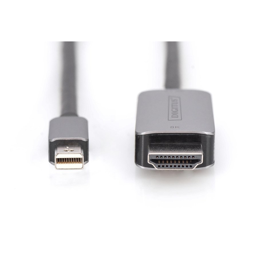 Displaykabel - DIGITUS 8K Mini DisplayPort to HDMI Adapter Cable - DB-340109-010-S