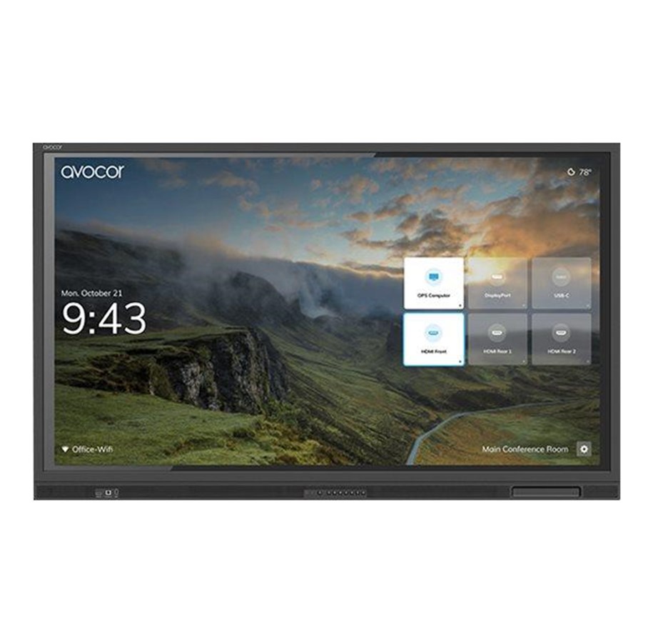Digital skyltning & Hotell - Avocor AVE-6540 E Series - 65" LED-backlit LCD display - 4K - for digital signage / interactive communication - AVE-6540