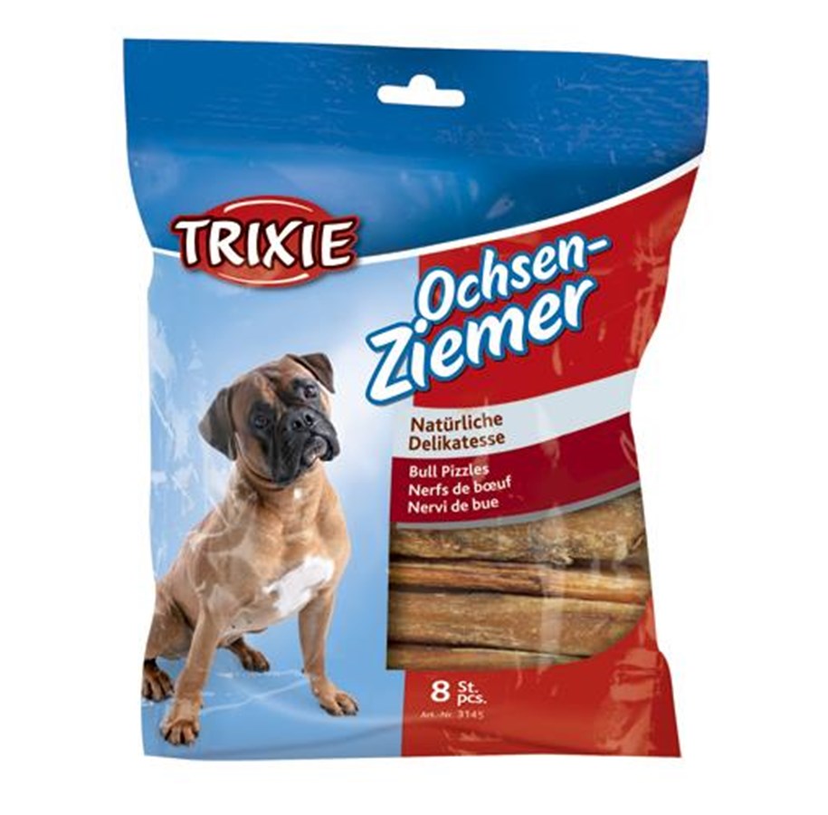 Hundar - Trixie Bull Pizzle 12.5 cm 8 pcs.100g - TX3145
