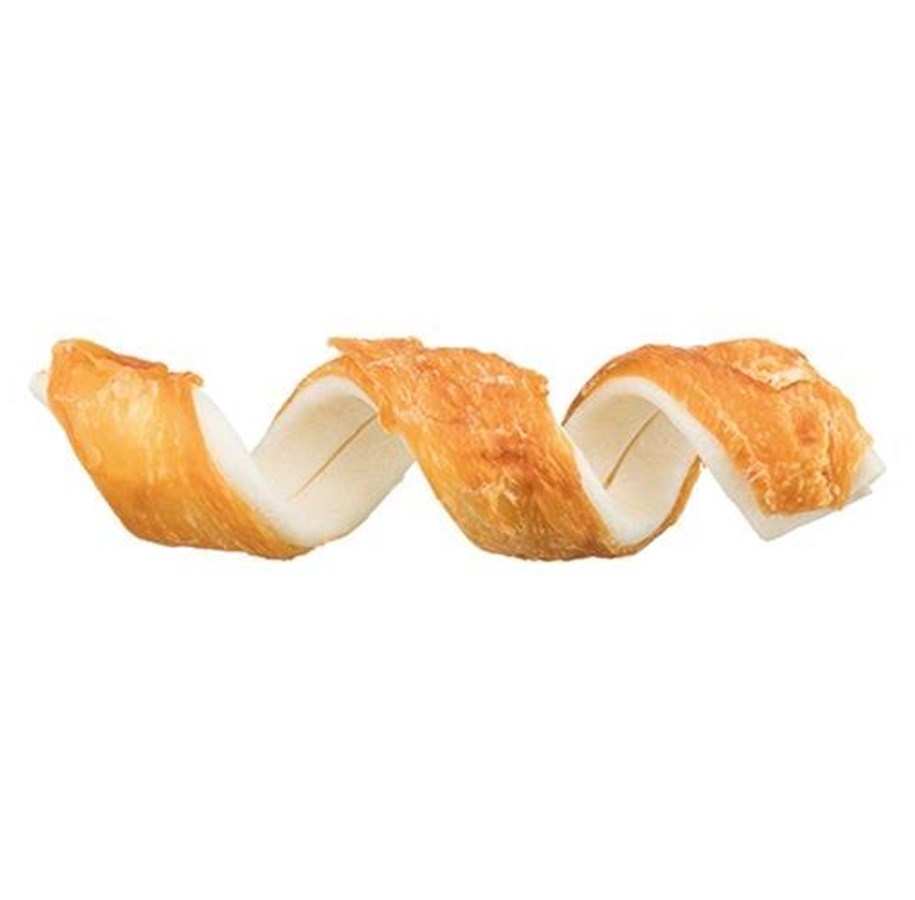 Hundar - Trixie Denta Fun Chicken Chewing Curls 110 g 3 pcs - TX31473