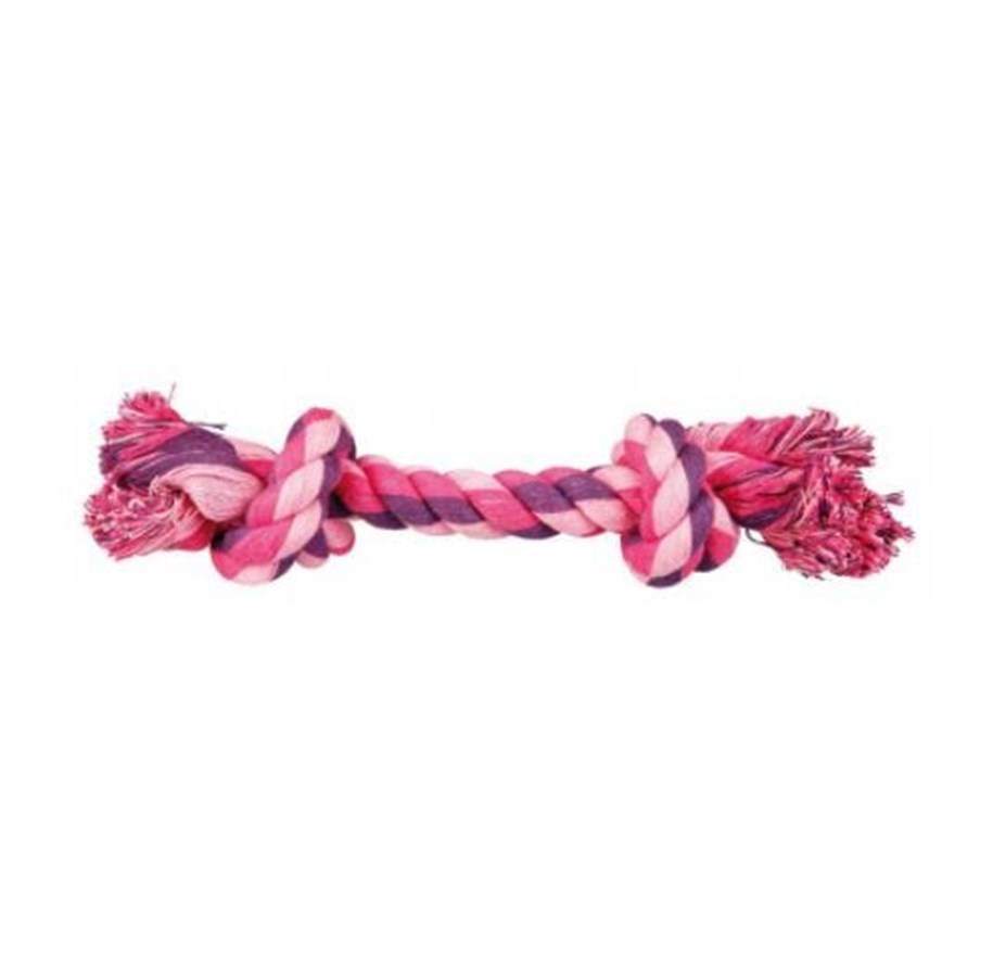 Hundar - Trixie Playing Rope 28cm assorted colours - TX32652